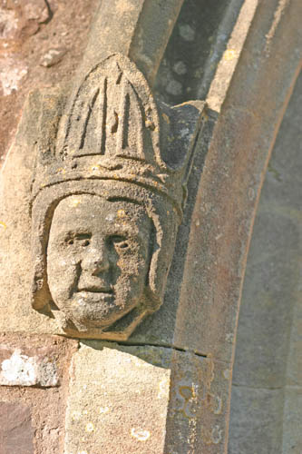 Ornamental grotesque on Bickleigh village church