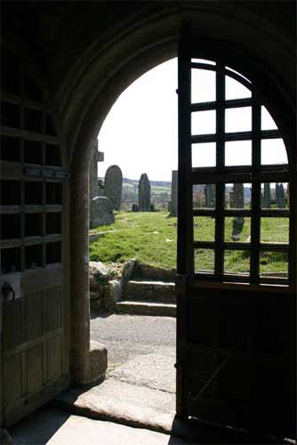 Widdecombe-in-the-Moor church door