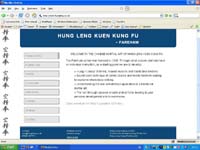 Chinese martial art of hung leng kuen kung fu