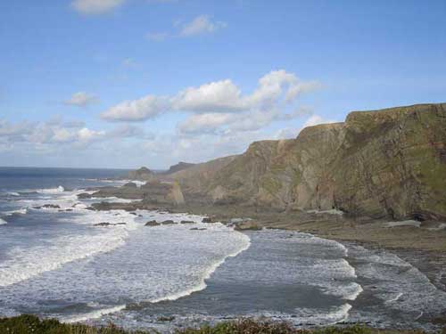 a walk from the harbour to Hartland Point