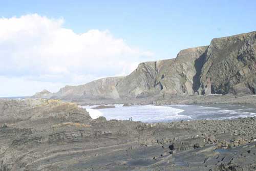 a walk from the harbour to Hartland Point