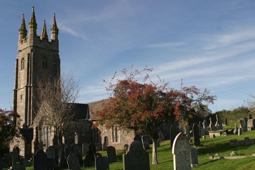 St. Peter's church at Peter Tavy, view from the side